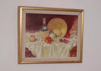 “Still Life with Fruit and Bottle” by A.K.