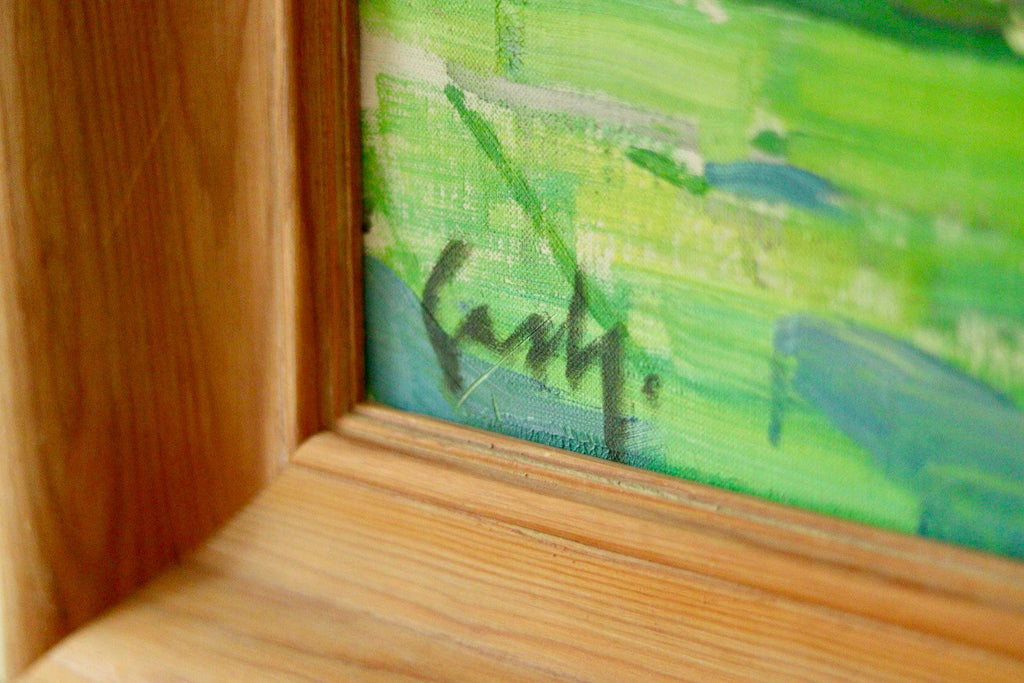 Original Mid-Century Swedish Oil on Canvas – By GERHARD LUNDBERG