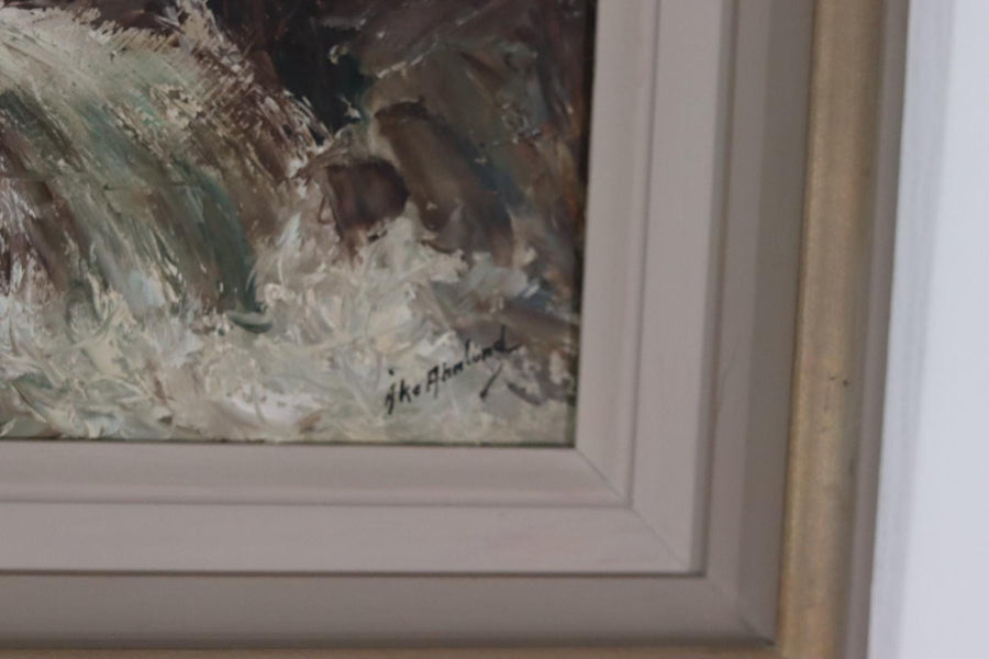 “Landscape with Waterfall” by Åke Ahmlund