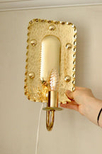 Pair of Swedish Mid Century Brass Sconces