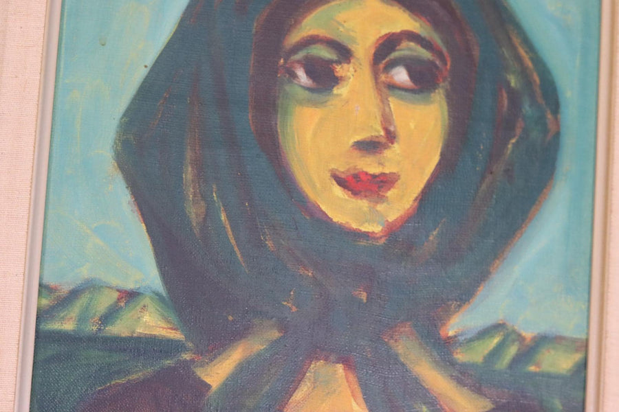 “Woman in Scarf” by Erik Larsen