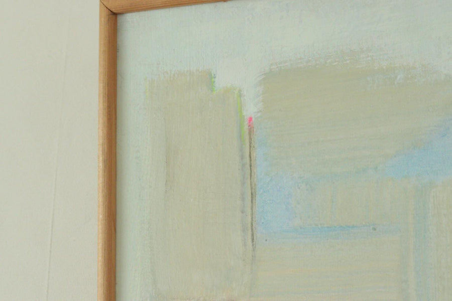Mid-Century Original Swedish Oil on Canvas "Virginia" by Pabu