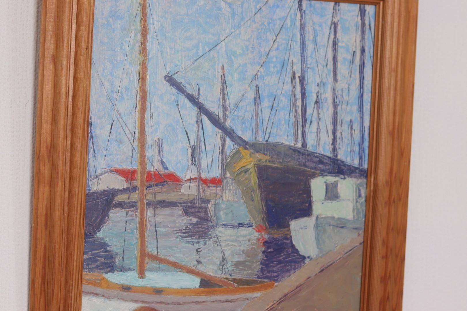 “Moored Boats” by Olle Anderson