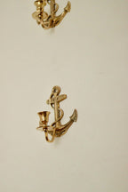 Pair of Vintage Swedish Brass Sconces