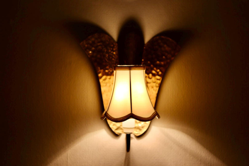 Pair of Swedish Mid-century Brass Electric Sconces