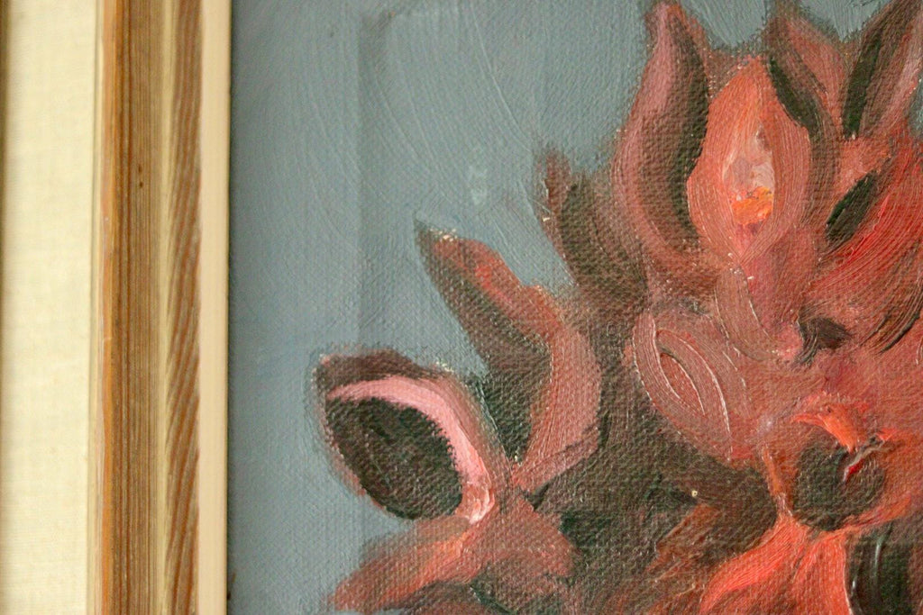 Original Vintage Oil on Canvas – "Flowers"