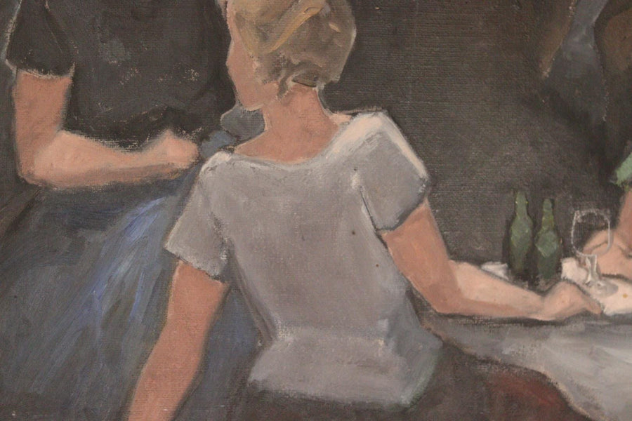 Original Mid-Century Norwegian Oil on Canvas – by Otto Olsen, 1958