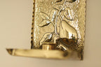 Vintage European Brass Sconce in Pear Motif