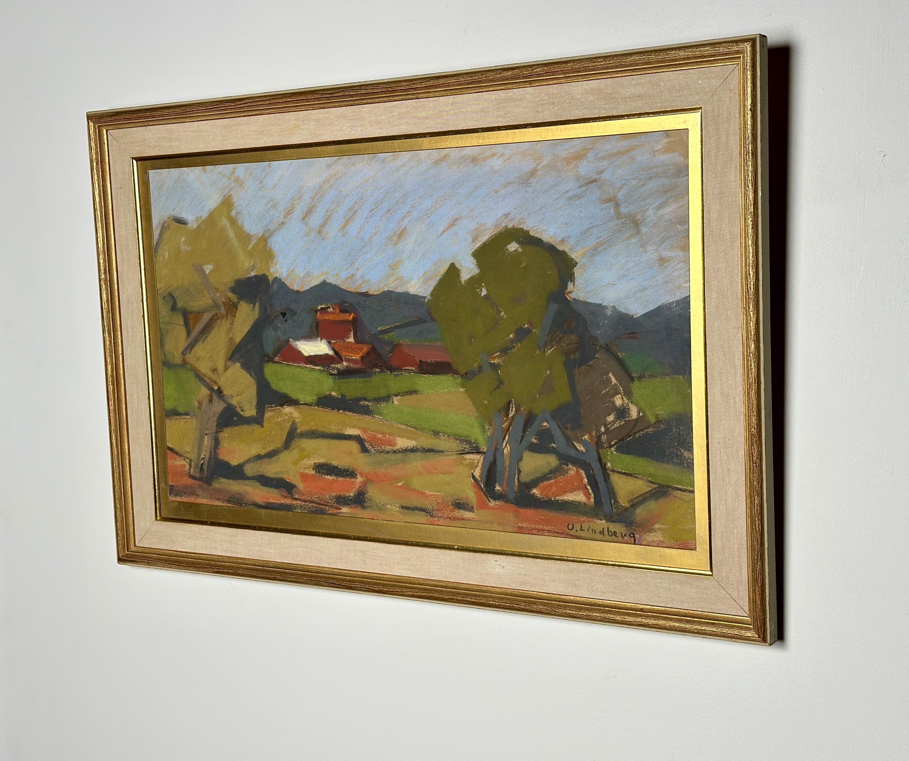“Landscape with Tree” by Uno Lindberg