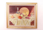 “Still Life with Fruit and Bottle” by A.K.