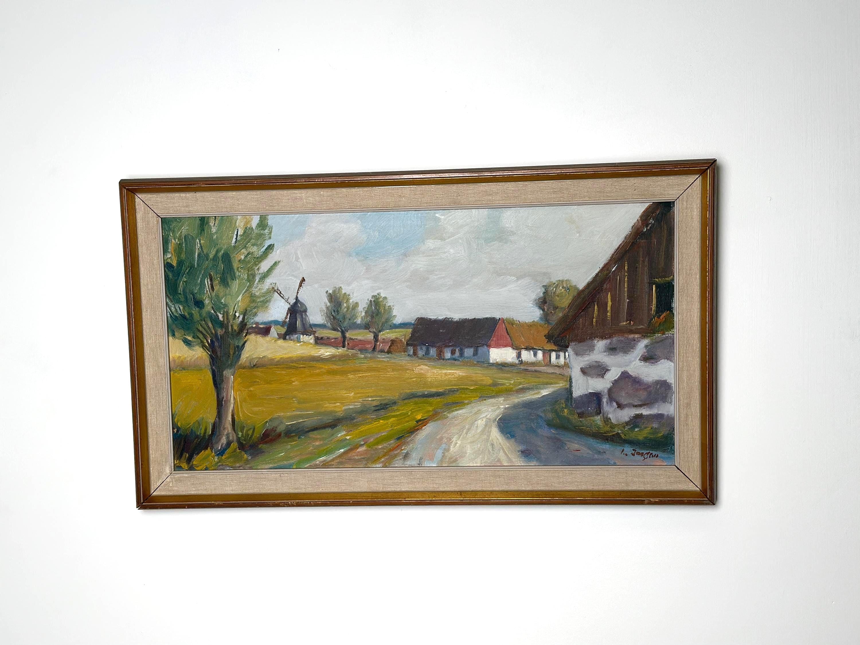 “Farm View” by P. O. Jansson