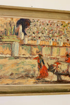 Swedish Oil On Panel Painting "Matador"
