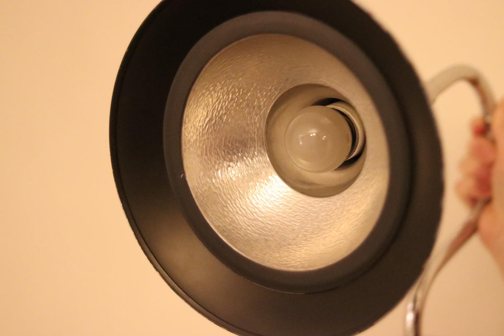 Danish 1960's Pair of Statement Trump Shape Lights in Chrome, designed by Börje Claes for Norlett Elit.