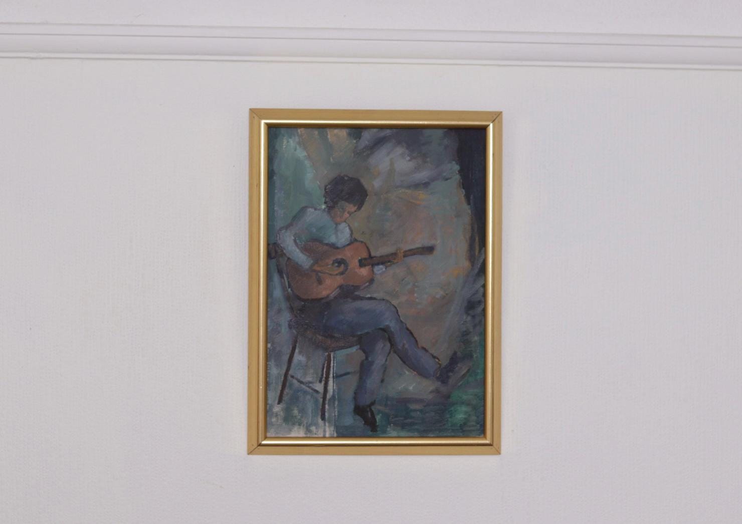 “Troubadour with His Guitar” by Calle Svensson – Åmål, Dalsland