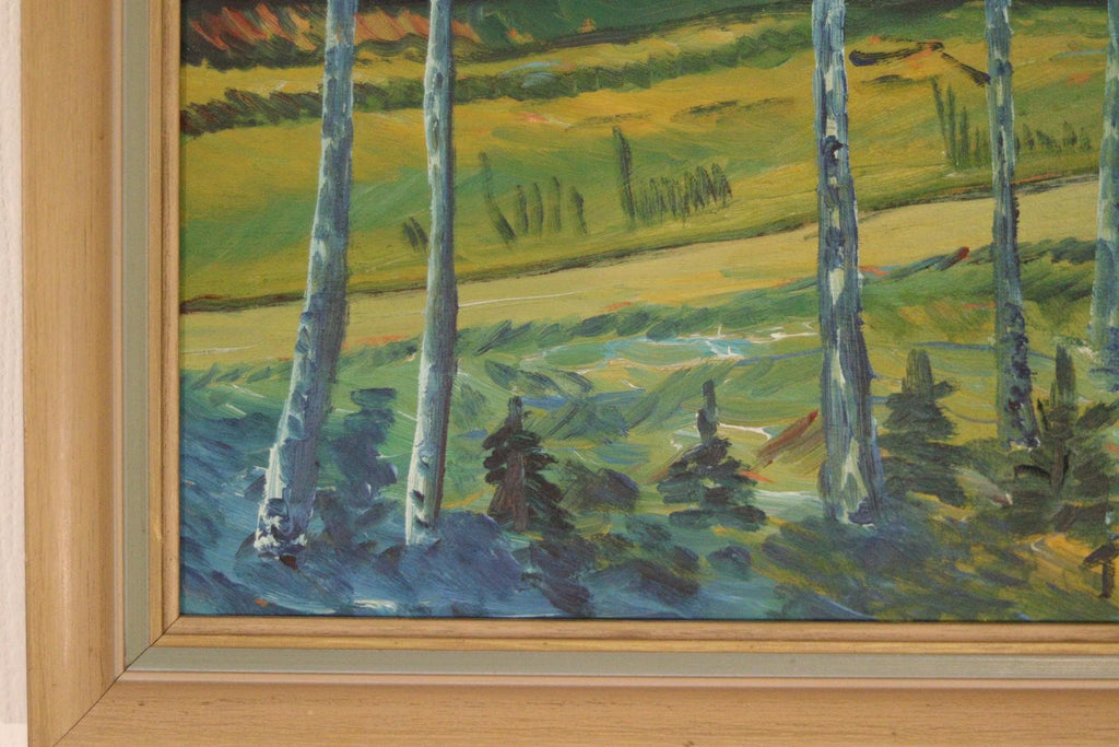 Landscape with Birches by Thorp