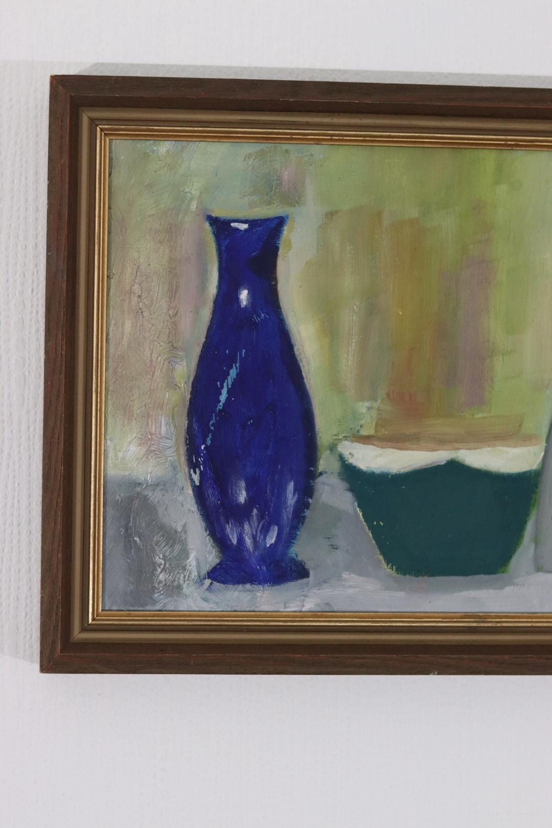 “Bowl, Vase and Fruit” by K. W. N.