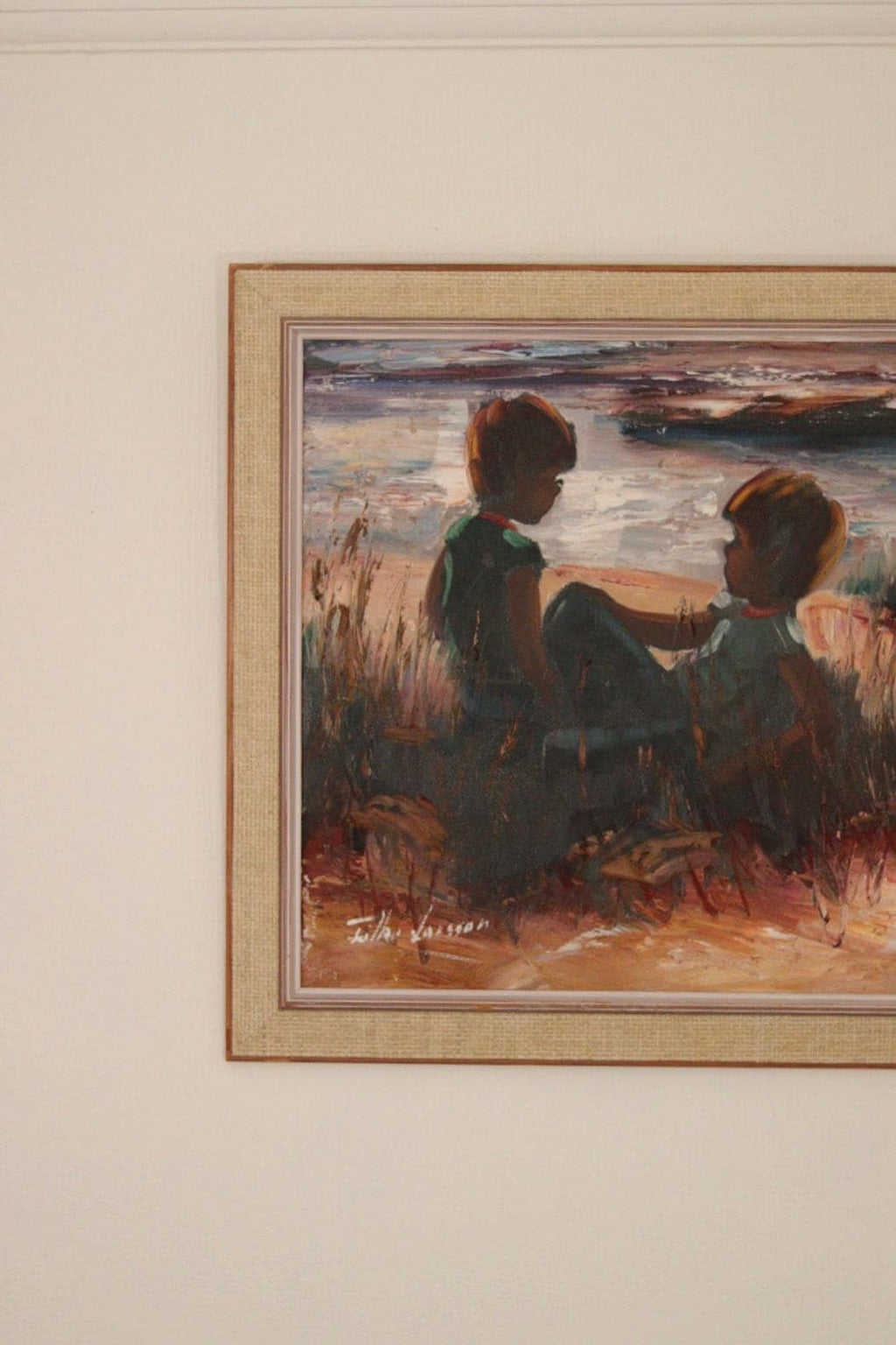 Children on the Beach by T. Larsson