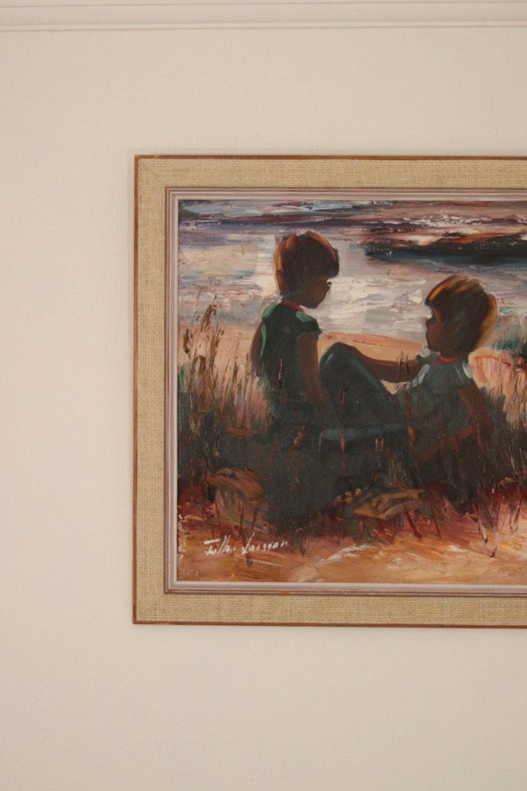 Children on the Beach by T. Larsson