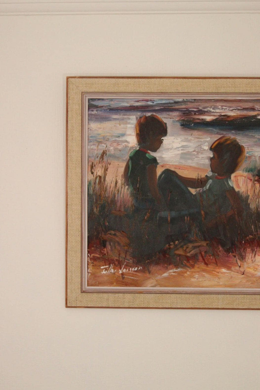 Children on the Beach by T. Larsson