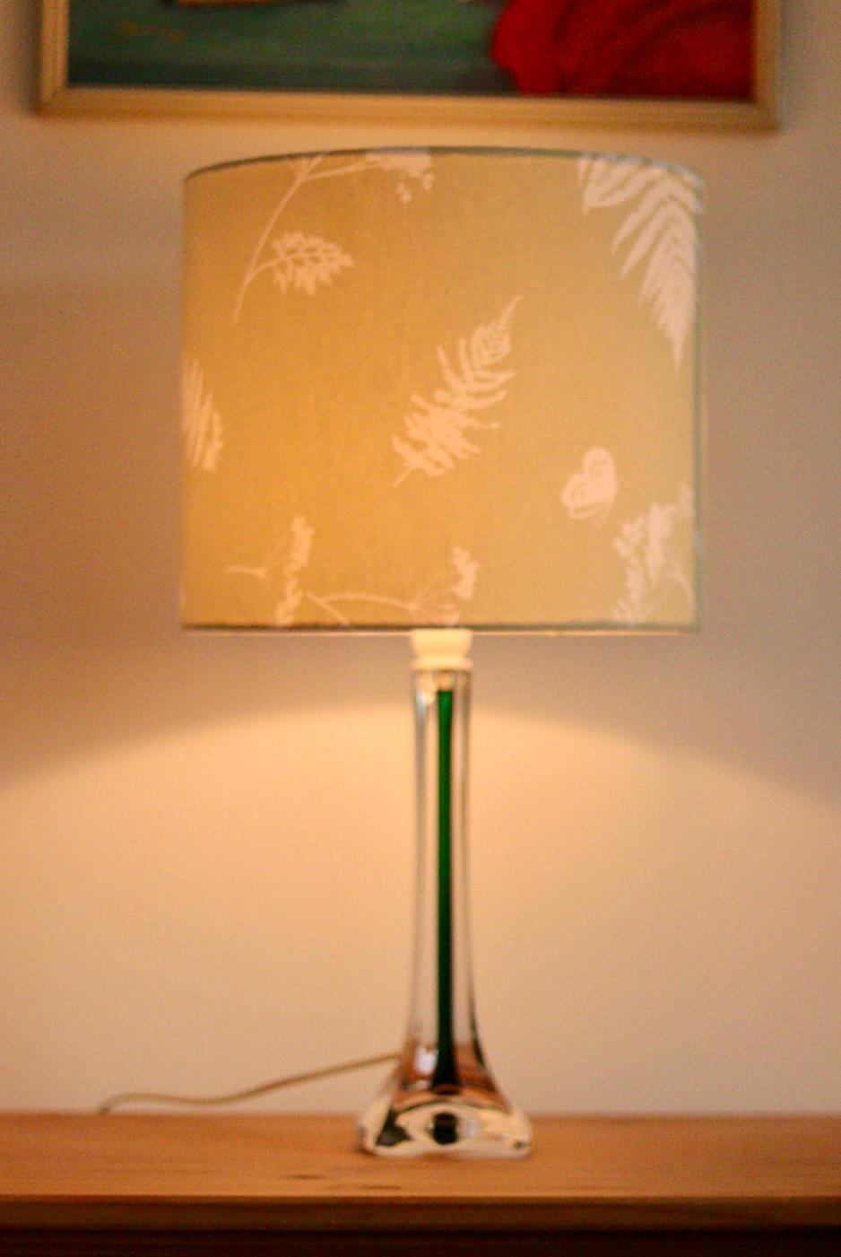 Vintage Glass table lamp by Hannelore Dreutler, Studio Åhus, Sweden, 1990's