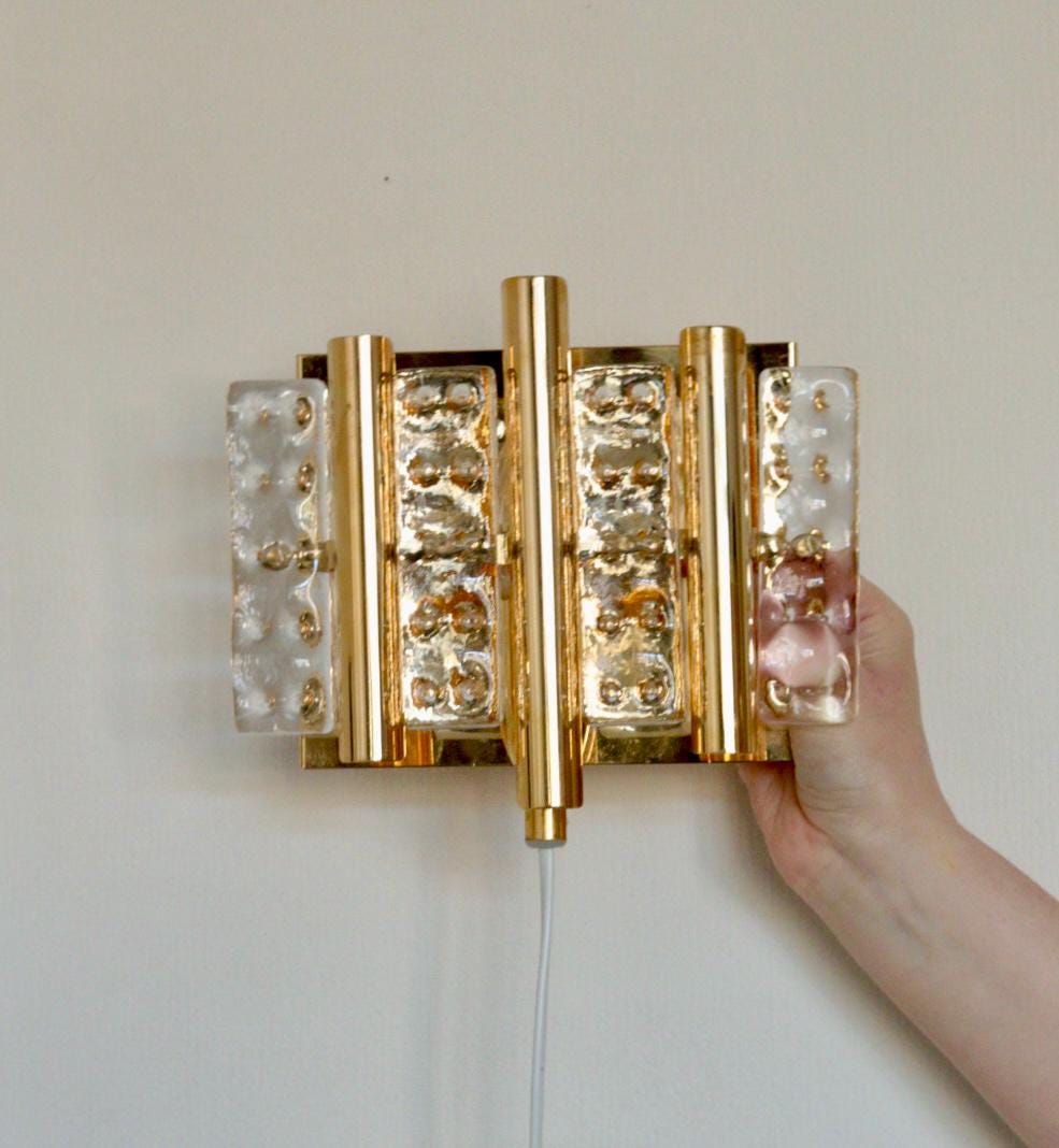 Pair of Vintage Brass Lamps by Hans-Agne Jakobsson