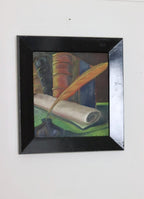 Swedish Mid-Century Oil On Panel Paintings "Pair of Still Life Panels"