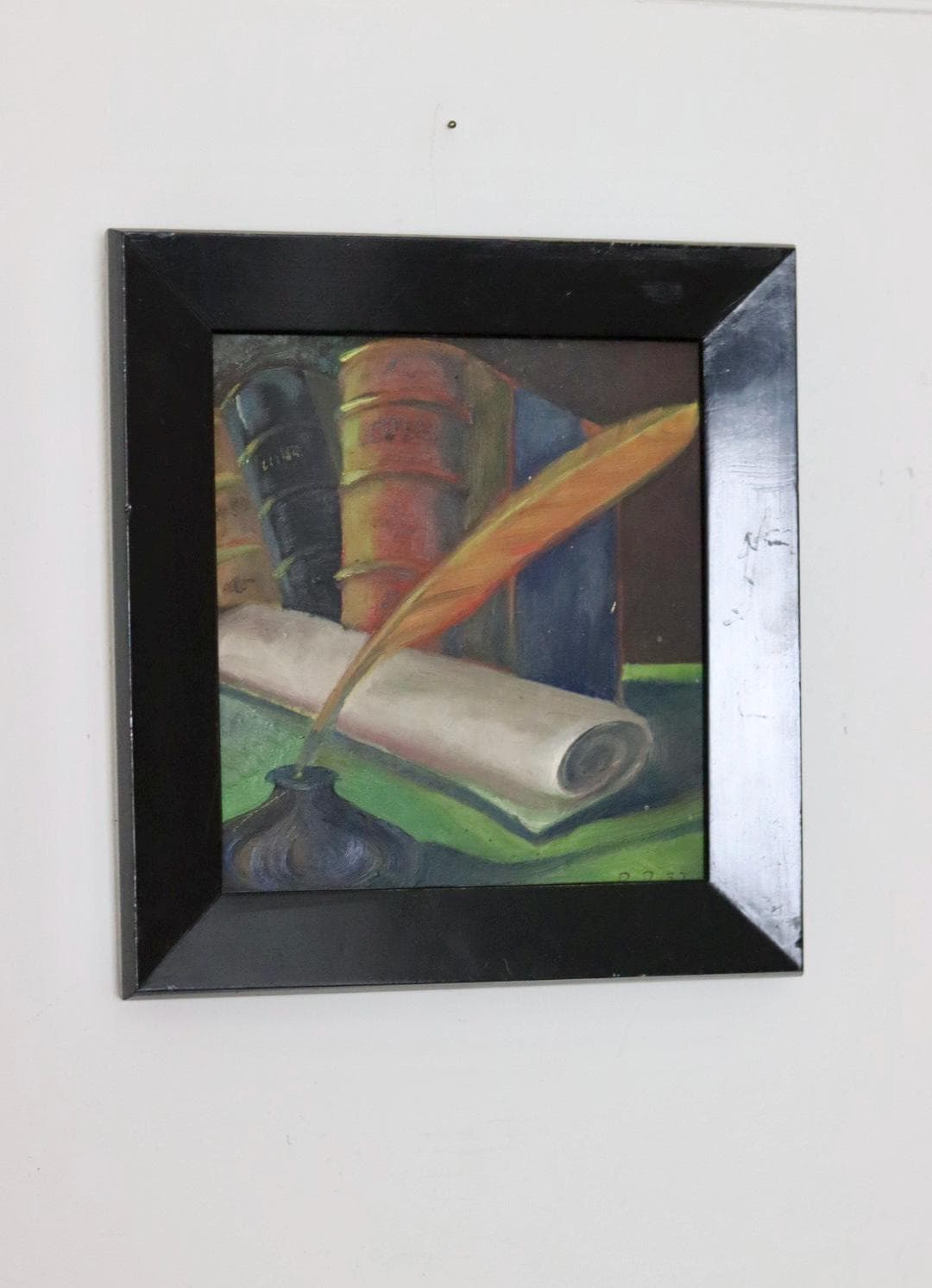 Swedish Mid-Century Oil On Panel Paintings "Pair of Still Life Panels"