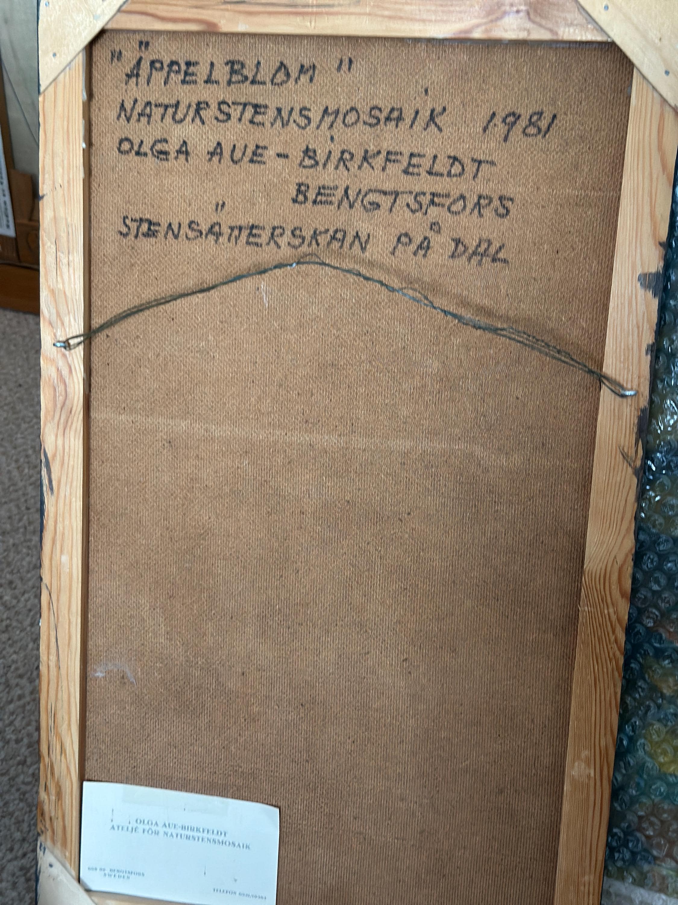 “Äppelblom” (Apple Blossom)  By Olga Aue‑Birkfeldt