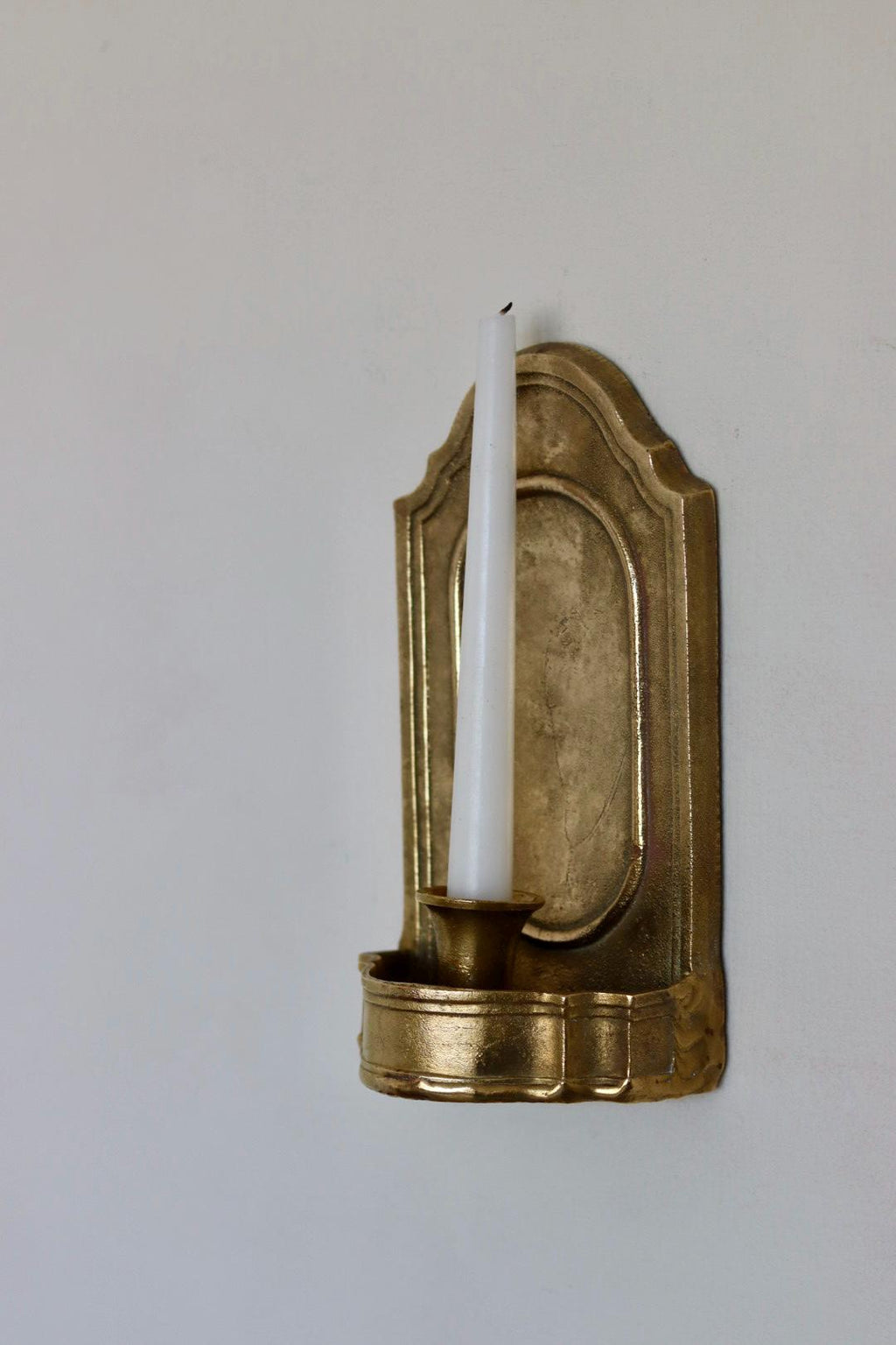 Pair of Mid Century Swedish Arts and Craft Style Brass Sconces