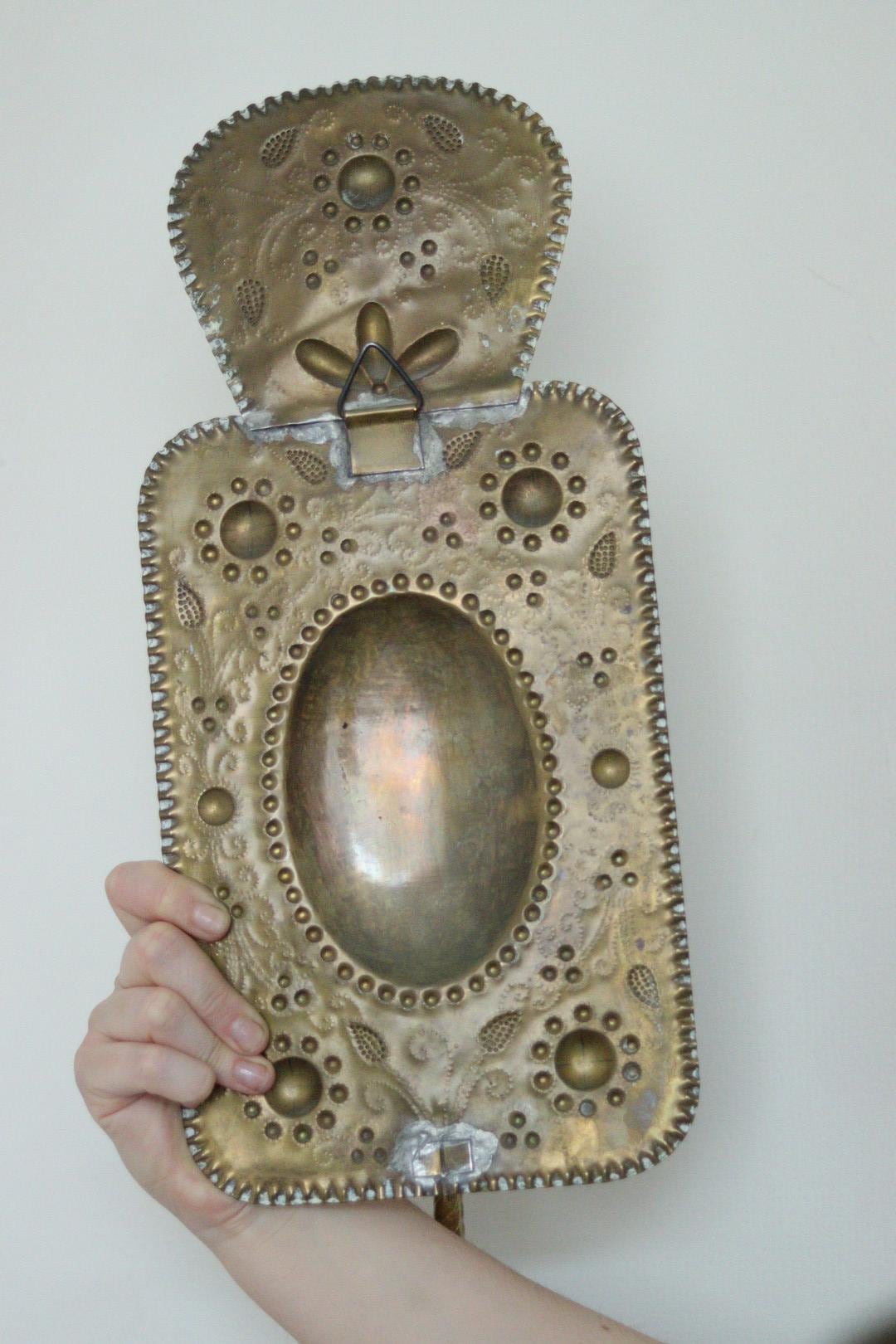 Pair of Mid Century Swedish Brass Sconces