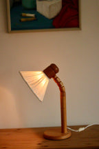 Vintage Pine Table Lamp by Solbackens Svarveri, Sweden, 1970s