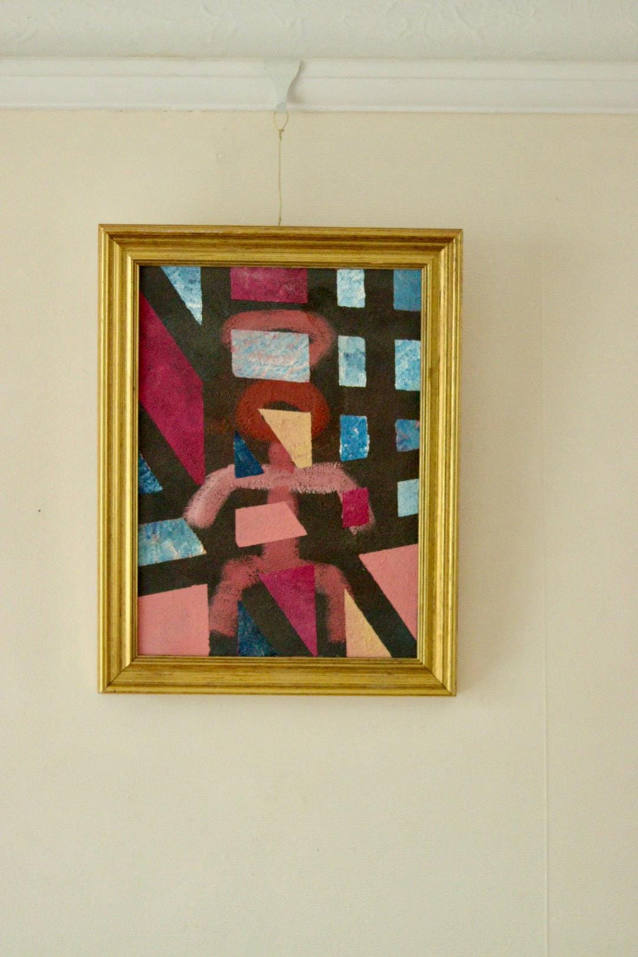 Original Swedish Oil on Panel " Abstract "