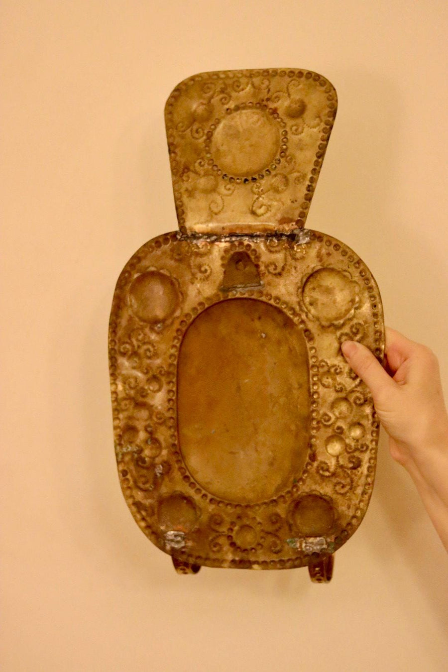 Large Mid-Century Swedish Brass Sconces