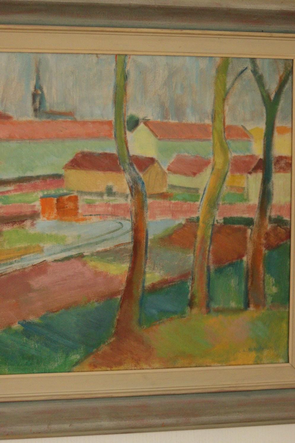 “Houses Obscured by the Trees” by Clas Walter Sundman