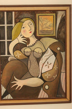 “Sitting Portrait” by Kabe after Pablo Picasso