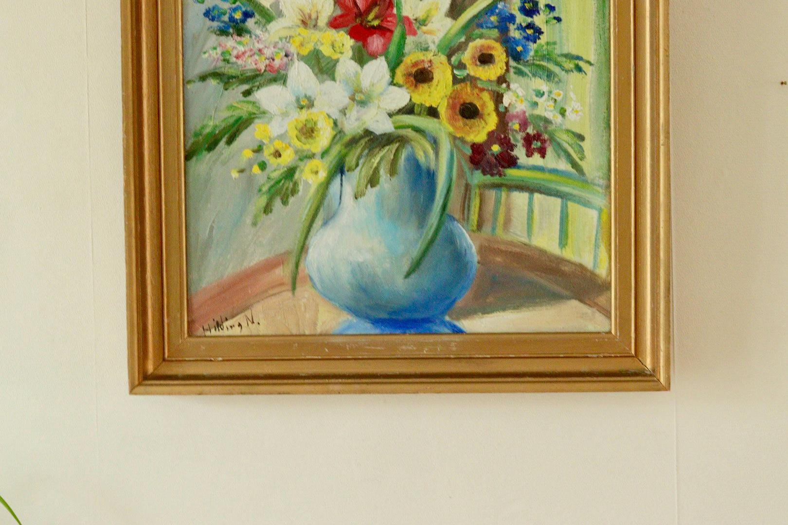 “Still Life Flowers” by Hilding N