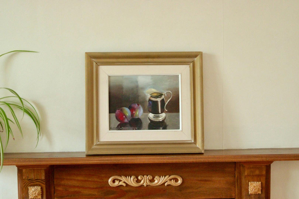 "Still Life with Plums and Jug"by Gösta Emming