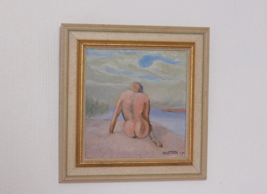 “Woman’s Back on the Beach” by H. Knutson