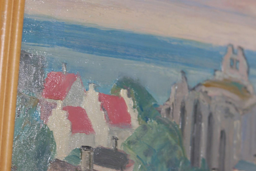 “Village Scene” by E. R. Olsson