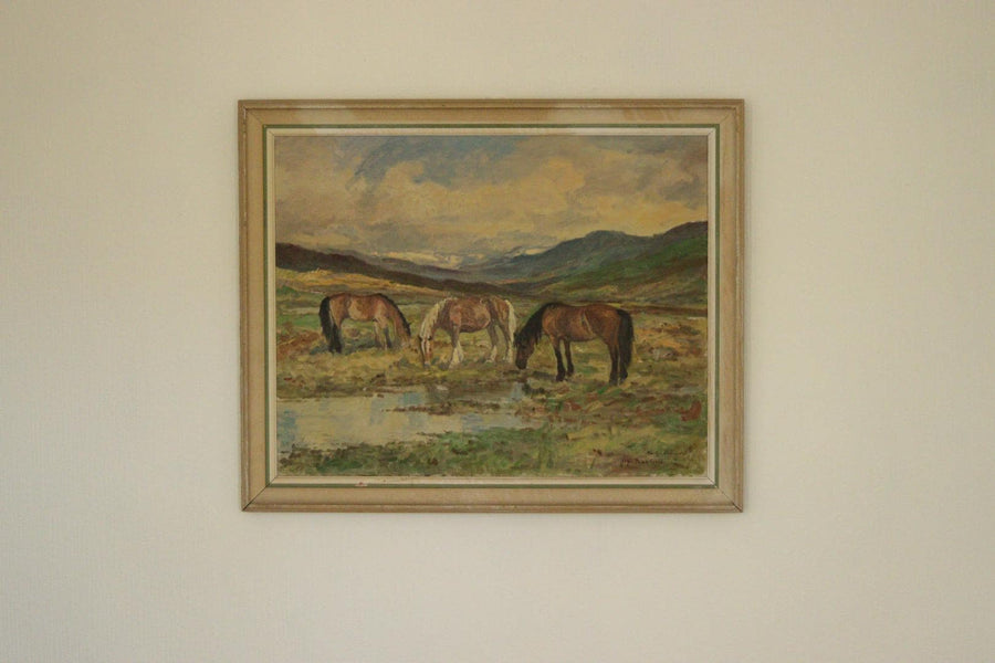 Grazing Horses by Rolf Nielsen