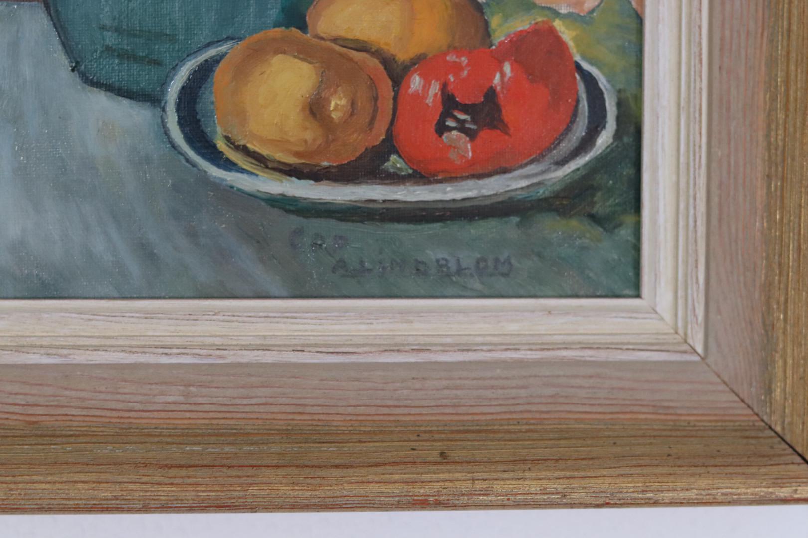 “Amaryllis and Fruit” by A. Lindblom