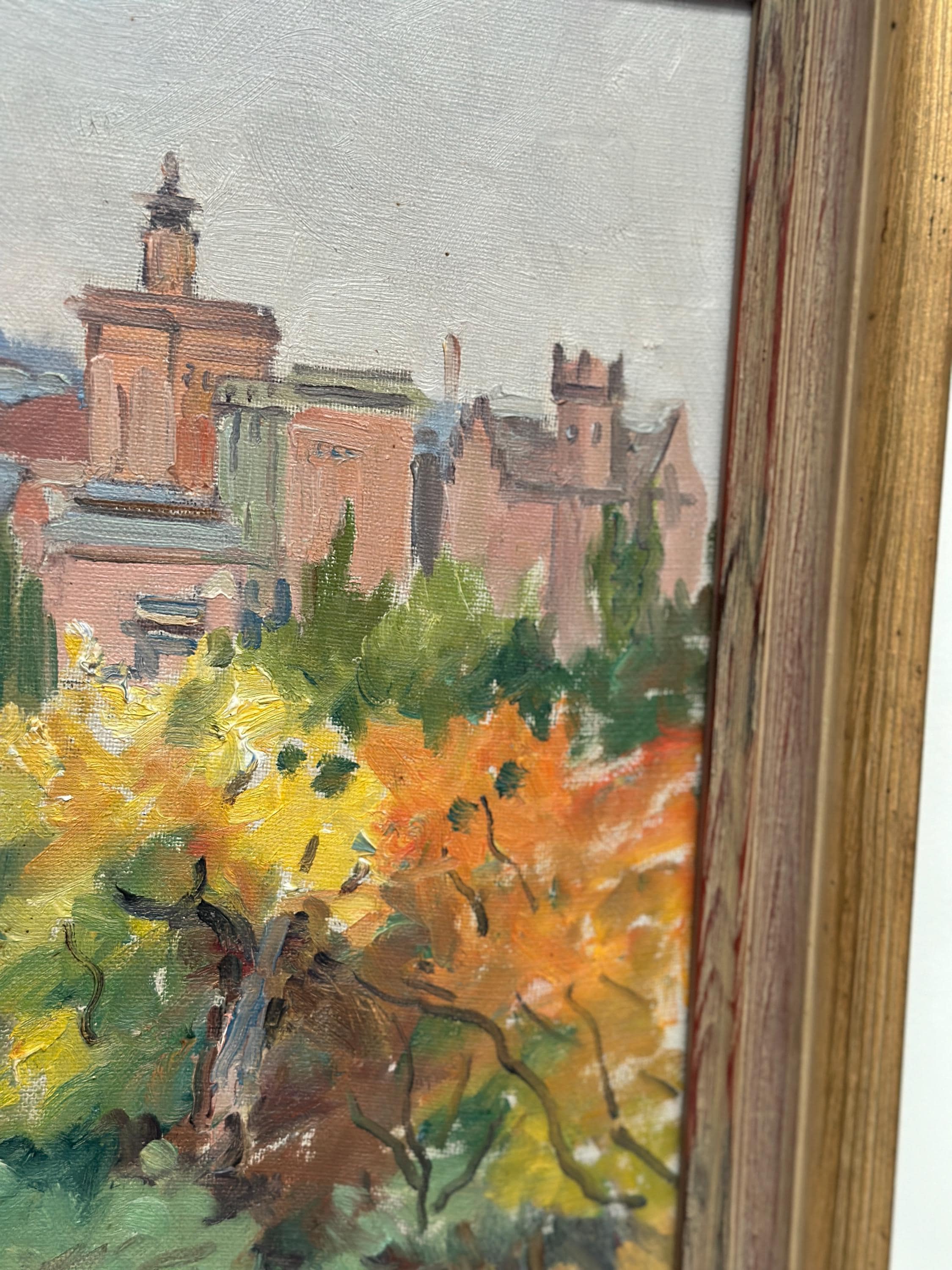 “City Obscured by Trees” by Adolf Jansson