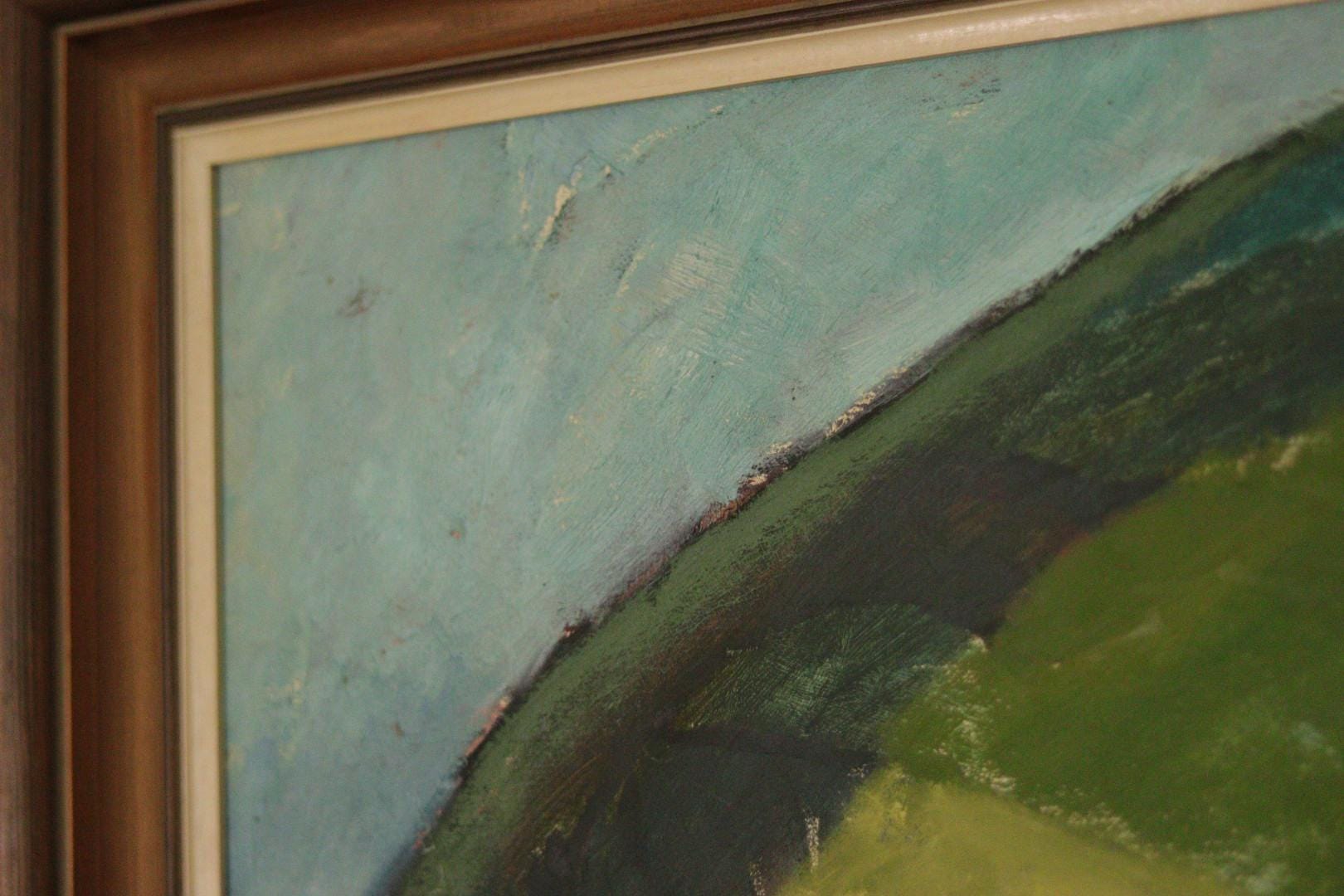 Original Swedish Oil on Panel – Trees