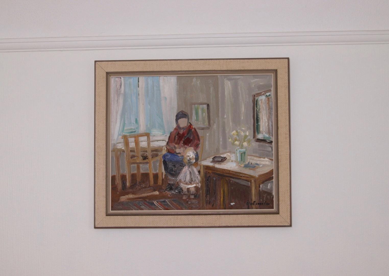 “Figure in Interior” by Åke Wickström