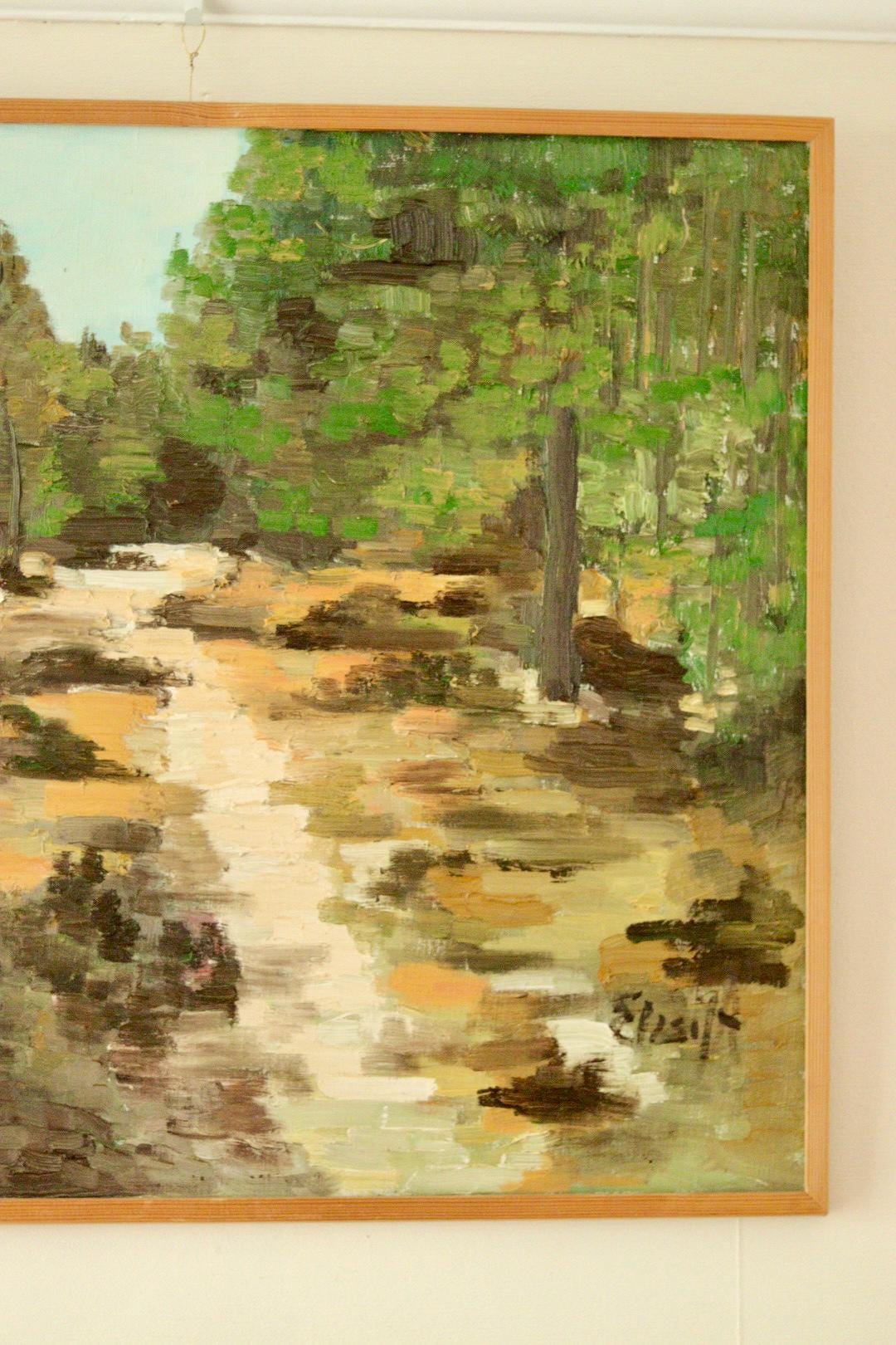 Original Swedish Oil on Canvas – “Landscape”