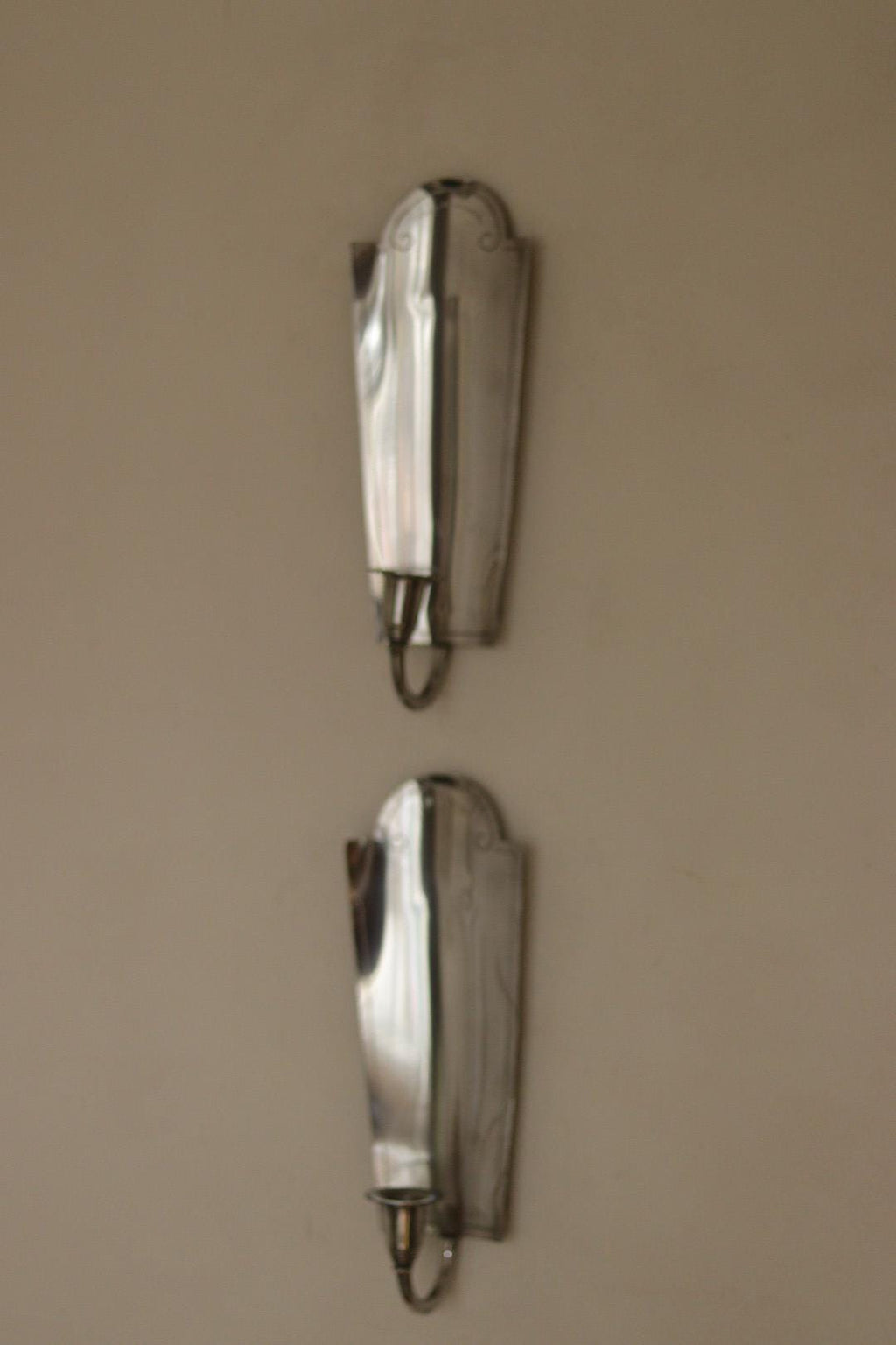Pair of Mid Century Swedish Pewter Sconces by Svenskt Tenn