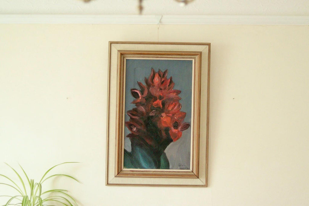 Original Vintage Oil on Canvas – "Flowers"