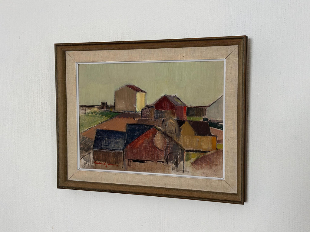 “Rural Landscape with Barns” by Gustav‑Adolf Johansson