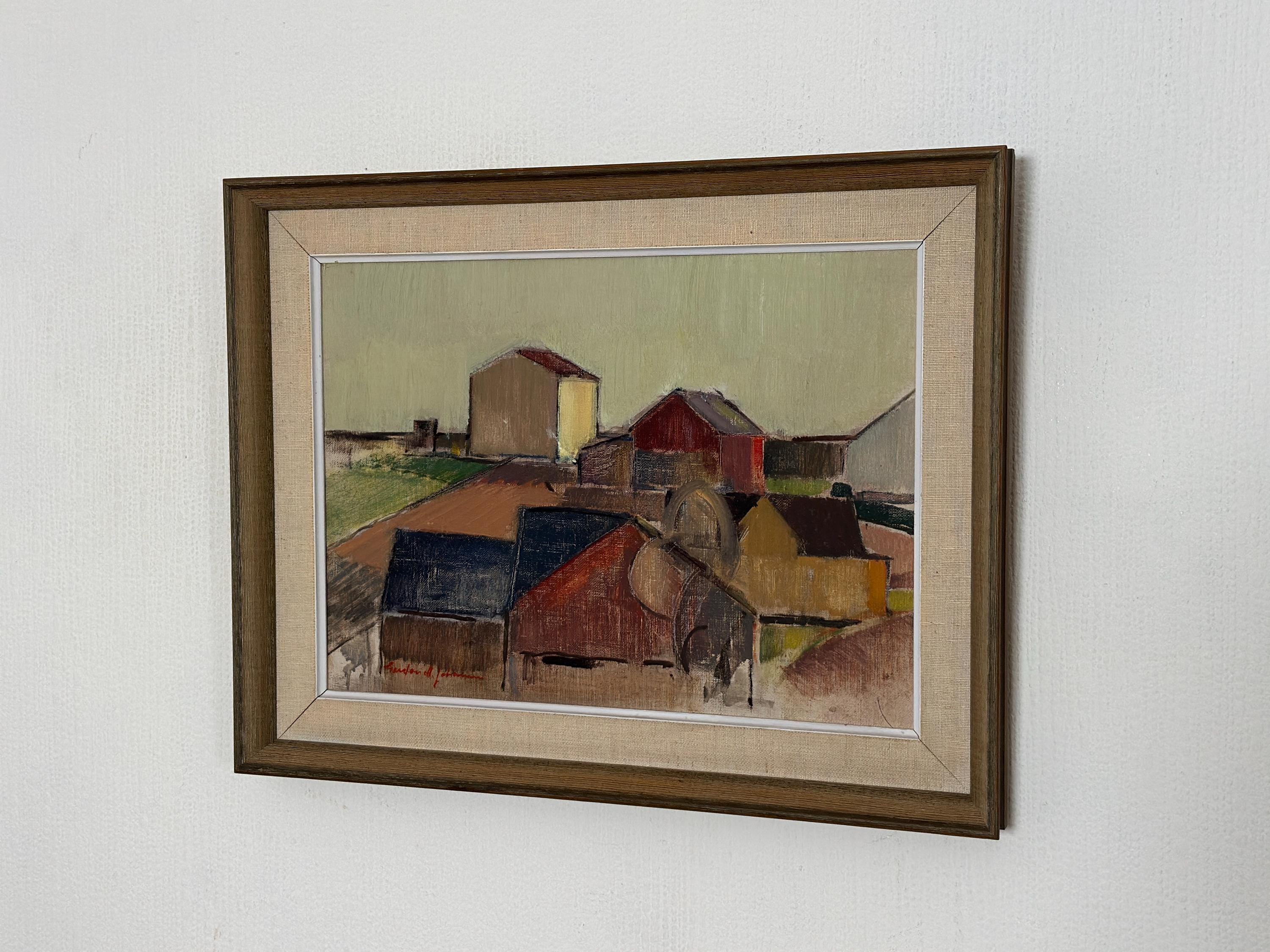 “Rural Landscape with Barns” by Gustav‑Adolf Johansson