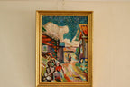 “Village Scene” by Sjöberg (attributed)